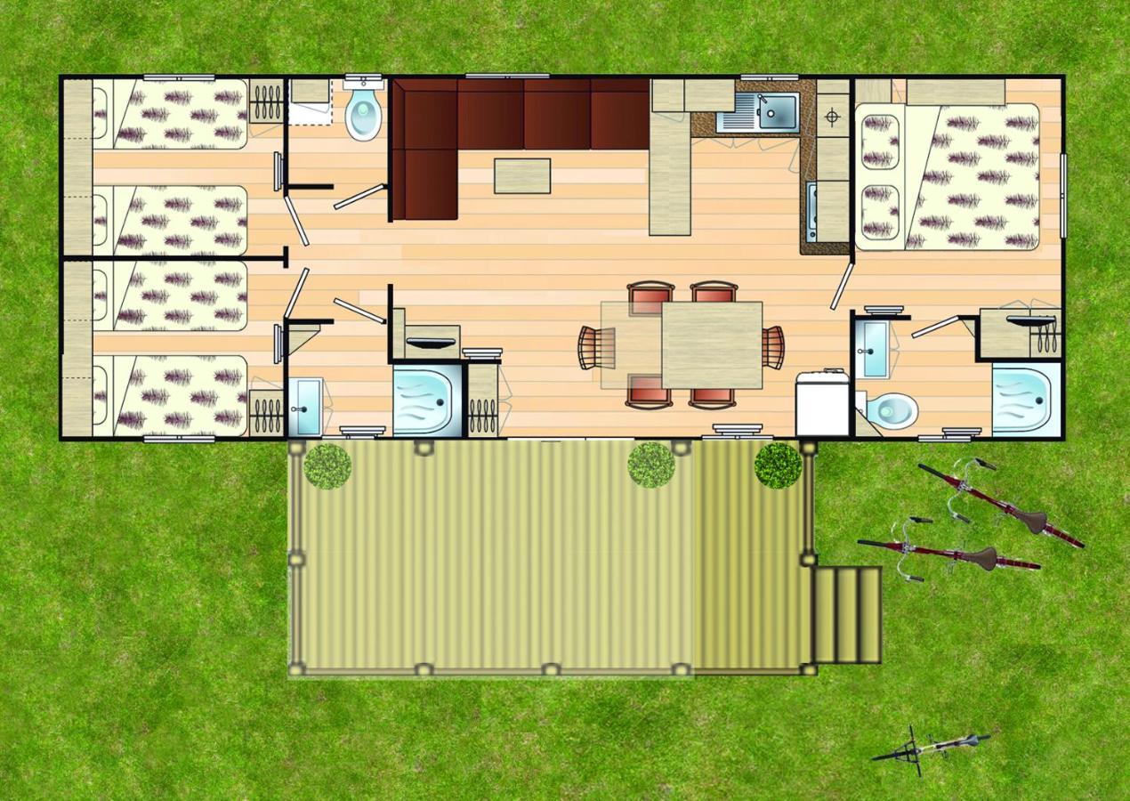 Kerlann 4 Etoiles Mobil Home 3 Chs 2 Sdb Pont Aven Finistere Exteriör bild